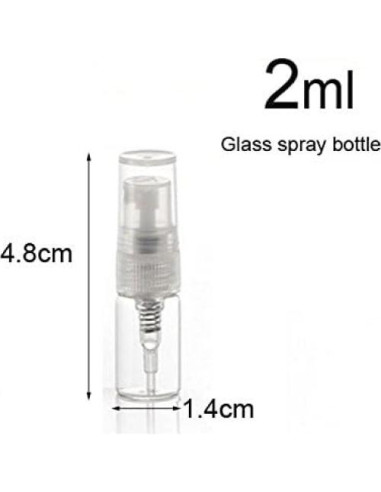 10 Botellas de Vidrio Spray 2ml Elfenstall para Perfume