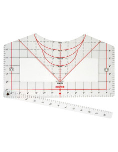 Regla de Alineación para Camisetas Amz Camel - Guía de PVC