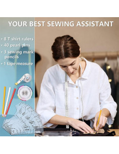 Regla de Alineación para Camisetas Amz Camel - Guía de PVC 2