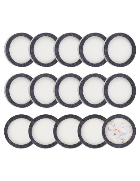 Tableros de Fieltro para Beading BENECREAT 15 Pcs 39mm Gris