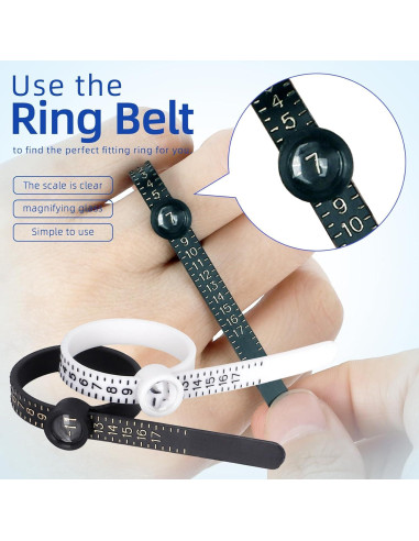 Kit de Medición de Tallas de Anillos Tooltos 0-13 con Mandril