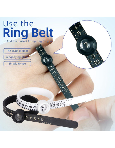 Kit de Medición de Tallas de Anillos Tooltos 0-13 con Mandril