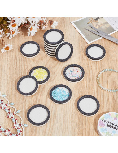 Tableros de Fieltro para Beading BENECREAT 15 Pcs 39mm Gris