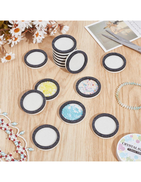 Tableros de Fieltro para Beading BENECREAT 15 Pcs 39mm Gris