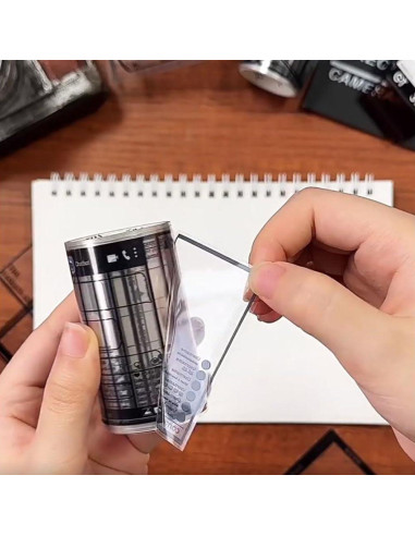 4 Rollos Cinta Washi Patrón Filmstrip QILANJO 2m x 5-7cm