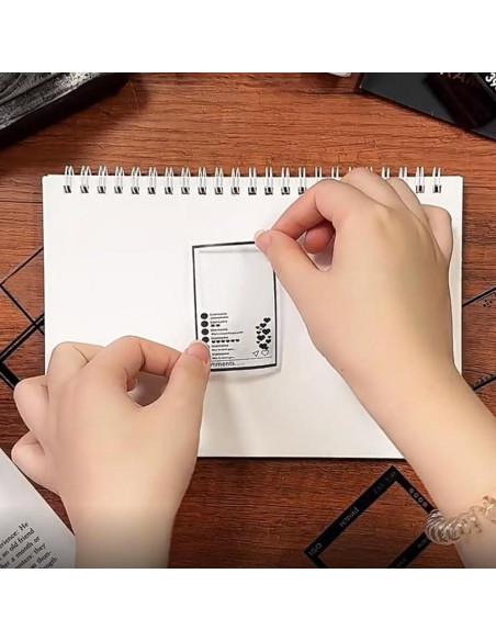 4 Rollos Cinta Washi Patrón Filmstrip QILANJO 2m x 5-7cm 4 Rollos Cinta Washi Patrón Filmstrip QILANJO 2m x 5-7cm