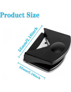 Cortador de Esquinas de Papel YUENTOEN 4mm Negro Manual 2