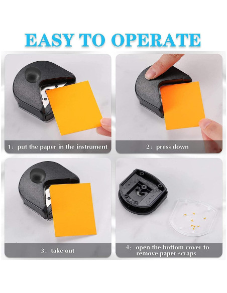 Cortador de Esquinas de Papel YUENTOEN 4mm Negro Manual