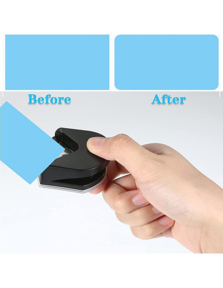 Cortador de Esquinas de Papel YUENTOEN 4mm Negro Manual