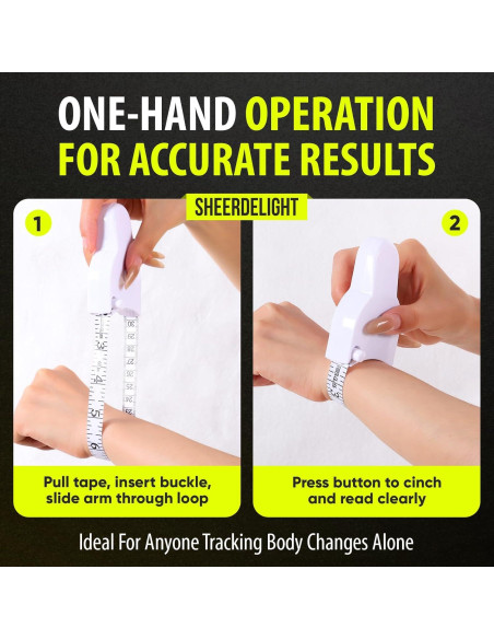 Cinta Métrica Corporal SheerDelight - Paquete de 2, 152.4 cm