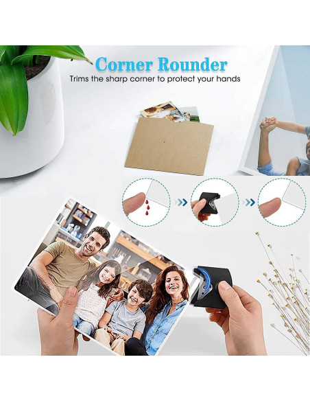 Cortador de Esquinas de Papel YUENTOEN 4mm Negro Manual