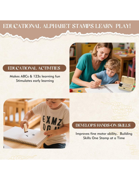 Sellos de Letras y Números 36 Pcs Wiratca para Manualidades