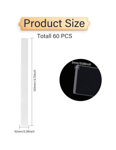 Etiquetas de Identificación de Plantas CHGCRAFT 60 Pcs Acrílico 2