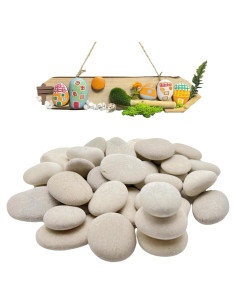 30 Piedras Blancas para Pintar Meilala 2.54cm-3.81cm DIY