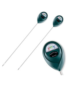 Medidor de Humedad del Suelo Tennedriv Verde - Paquete de 2