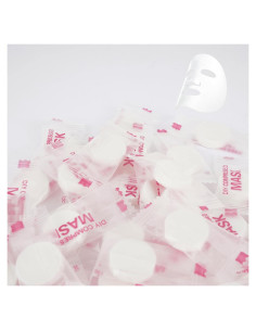 Paquete de 100 Hojas de Máscara Facial Comprimida Adorila