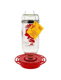 Alimentador de Colibríes Elección de Aves 946ml Rojo 8 Puertos