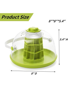 Caja de Cría para Caracoles ELFULLY 20.3cm con Ventilación 2
