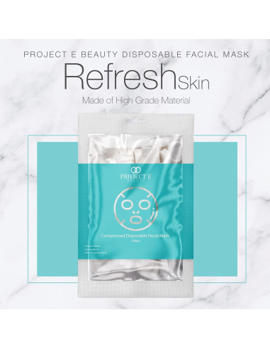 Mascarillas Faciales Comprimidas Project E Beauty - 100 Piezas
