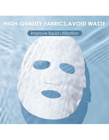 Paquete de 100 Hojas de Máscara Facial Comprimida Adorila