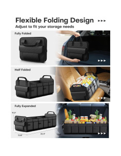 Organizador de Maletero HOTOR 82 cm - Plegable y Resistente 2