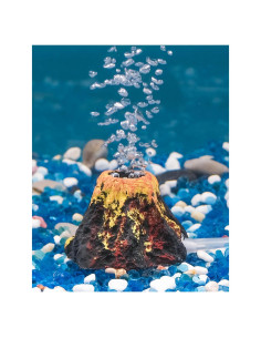 Adorno de Volcán para Acuario Uniclife 6.6x4.6cm con Burbujador