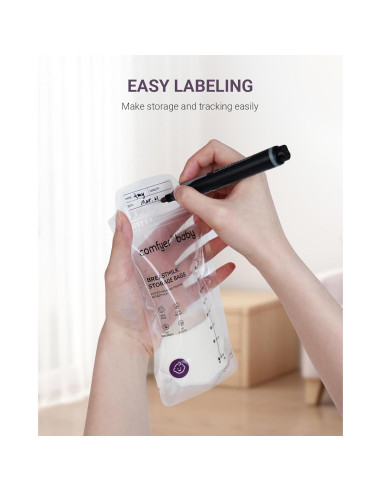 150 Bolsas Almacenamiento Leche Materna 240ml Sin Fugas