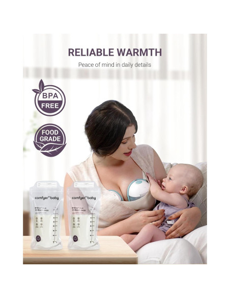 150 Bolsas Almacenamiento Leche Materna 240ml Sin Fugas