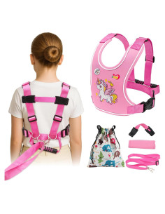 Arnés de Caminata Seguro para Niñas Rosa VJXM 23003 Ajustable