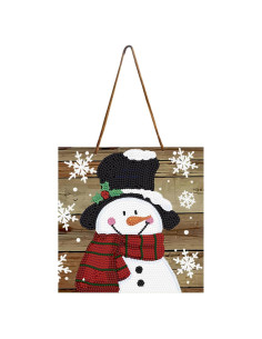 Kit de Pintura de Diamante Muñeco de Nieve 40x19 cm - Bulerrylulu