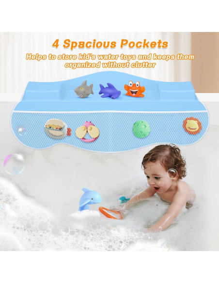 Almohadilla de Reposabrazos Dollox para Baño de Bebé - Azul