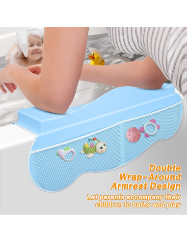 Almohadilla de Reposabrazos Dollox para Baño de Bebé - Azul