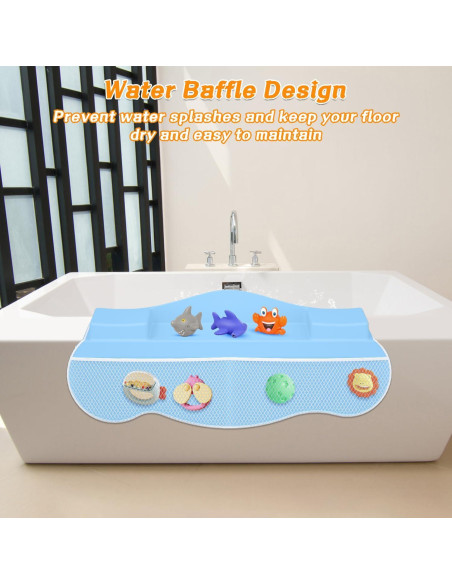 Almohadilla de Reposabrazos Dollox para Baño de Bebé - Azul