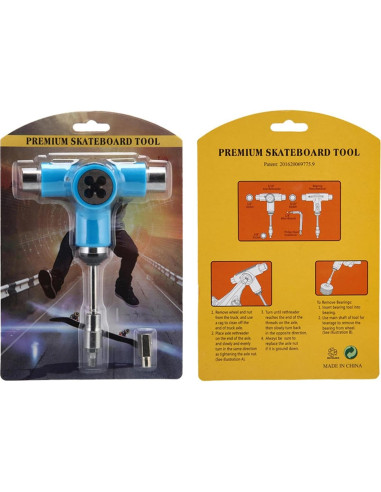 Herramienta de Skate Todo-en-Uno SagaSave - Portátil, Multifuncional