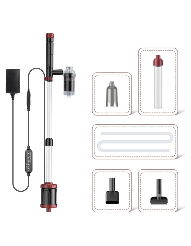 Limpiador de Grava para Acuario AKKEE 36W Multifuncional