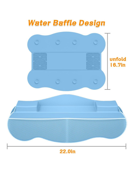 Almohadilla de Reposabrazos Dollox para Baño de Bebé - Azul