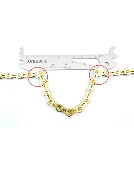 Regla de Medición de Desgaste de Cadena de Bicicleta Kowaku
