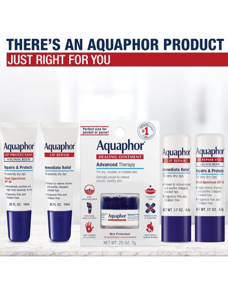 Conjunto Balsamo Labial Aquaphor SPF 30 4.8g x 4 Unidades