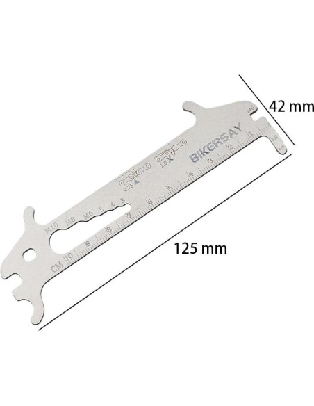 Regla de Medición de Desgaste de Cadena de Bicicleta Kowaku