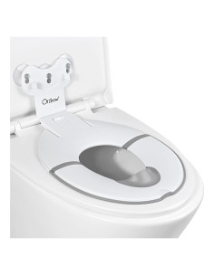 Asiento de Entrenamiento para Baño Plegable Orzbow Blanco - Antideslizante y Ajustable