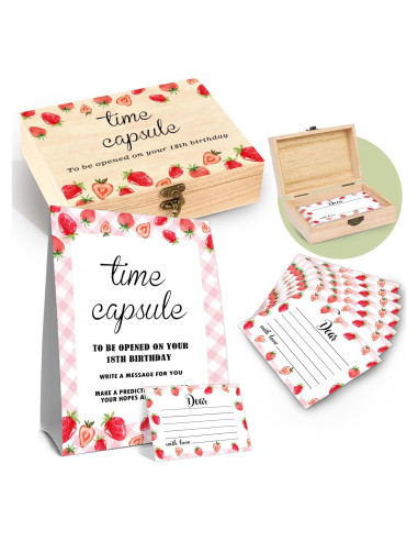 Juego de cápsula del tiempo DEANHOT 52 piezas con fresas