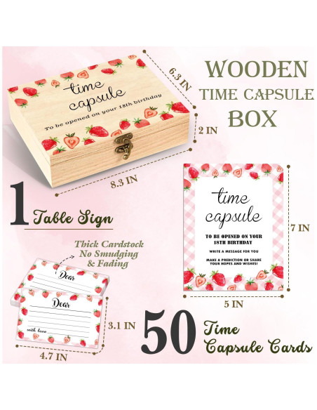 Juego de cápsula del tiempo DEANHOT 52 piezas con fresas