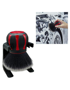 Cepillo de Detalle de Coche BDZMC Rojo con Soporte 12.5x9.5cm