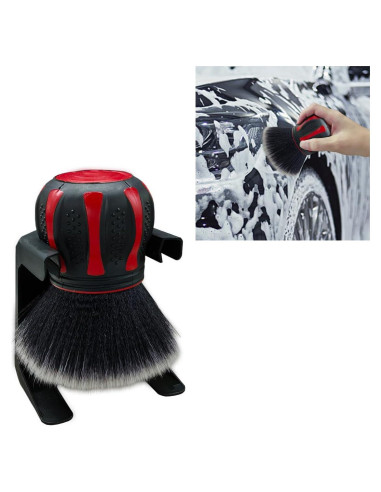 Cepillo de Detalle de Coche BDZMC Rojo con Soporte 12.5x9.5cm