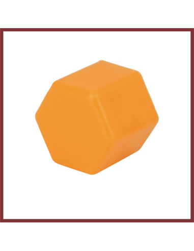 20 Cubiertas de Tornillos de Rueda HEROFFIX 21mm Naranja Silicona