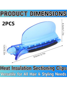 Clips de Sección de Aislamiento Térmico Zijipjy 2PCS 9.5x4.5cm 2