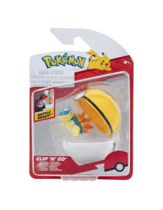 Figura de Lucha Cyndaquil 5 cm con Pokébola - Pokémon Clip N Go