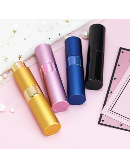 4 Botellas Atomizador de Perfume Recargable 8ml QMOEH