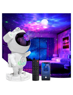 Proyector de Estrellas Astronauta Meixinsi, Luz Nocturna 3D