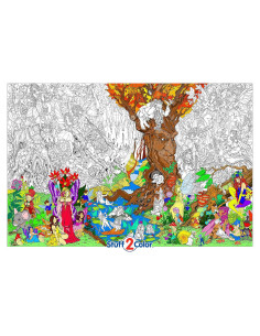 Póster para Colorear Gigante Stuff2Color 82.55 x 55.88 cm